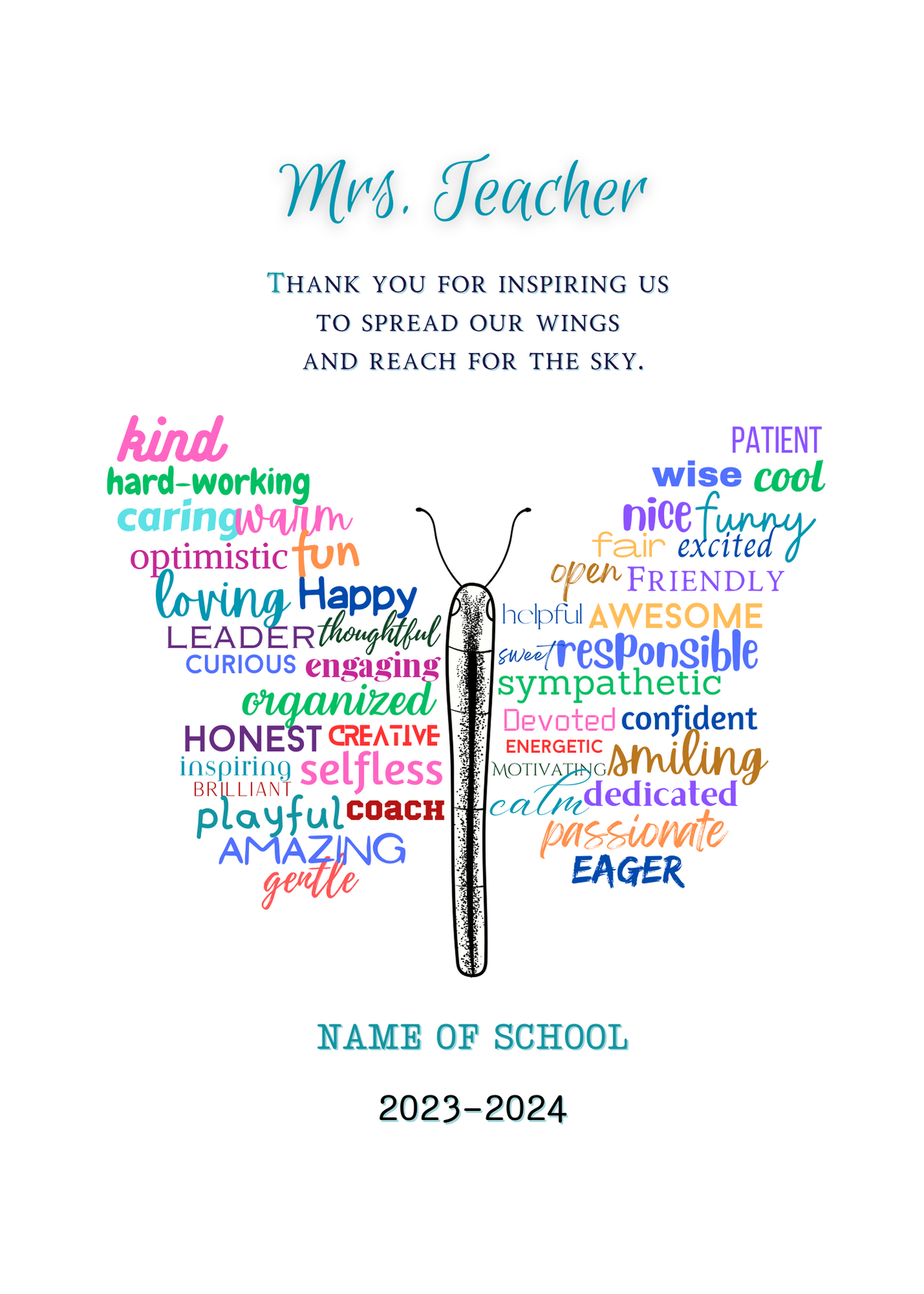 Wings of Appreciation - Adjectives